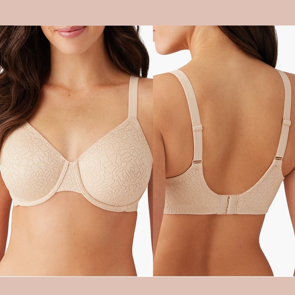NEW $74 Wacoal [ 40C US/UK ] Inside Job Underwire Bra in Sand Nude‎ NWOT T2061